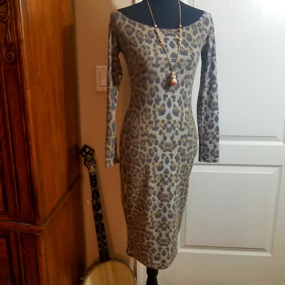 Nwt Leopard Print Dress